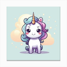 Cute Unicorn 586 Canvas Print