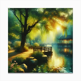 Asian Painting Canvas Print