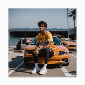 Ja Morant AI Canvas Print