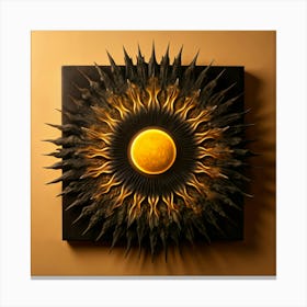 Sunburst Wall Art Canvas Print