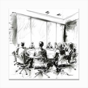 Business Meeting 14 Canvas Print