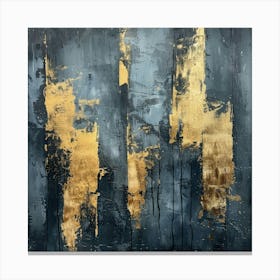 Gold And Black 31 Canvas Print