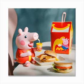 Happy Piggy 3 Canvas Print