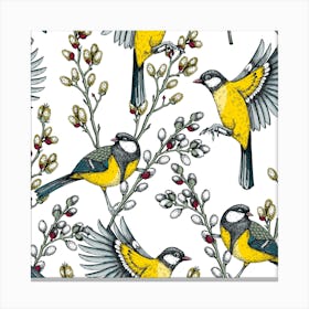 Yellow Tit Canvas Print