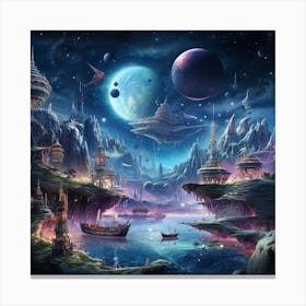 Space City 9 Canvas Print