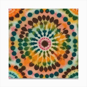 Tie dye Mandala Canvas Print