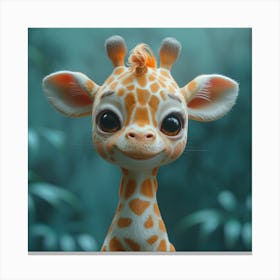 Cutie Giraffe Canvas Print