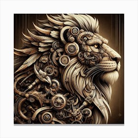 SteampunkLion2 Canvas Print