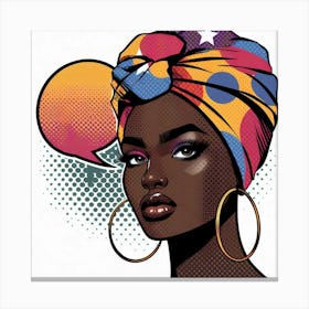 Khadija Pop African Woman Canvas Print