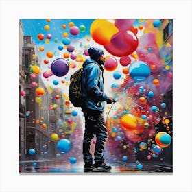 Balloons In The Sky Canvas Print