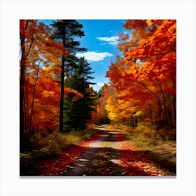 Autumn Road 3 Canvas Print