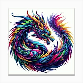 Colorful Dragon Canvas Print