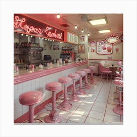 Ice Cream Parlor Canvas Print