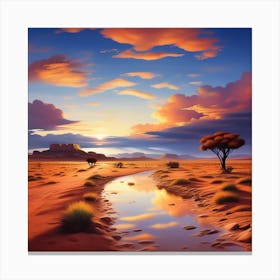 Desert Landscapes Canvas Print