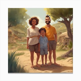 Family Portrait 3 Canvas Print