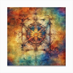 Psychedelic Abstract Painting Canvas Print