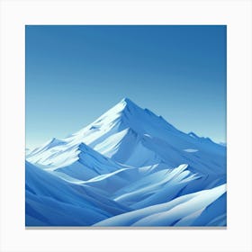 Snowy Mountains 1 Canvas Print