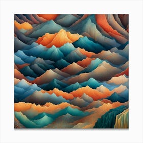 Mountain Range Canvas Print