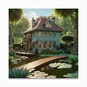 Lily Pond Canvas Print