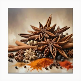 Spices And Herbs 1 Canvas Print