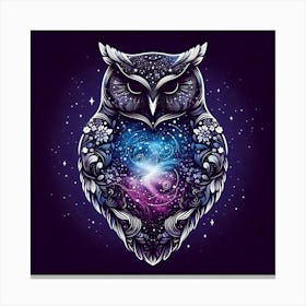 Galaxy Owl 1 Canvas Print