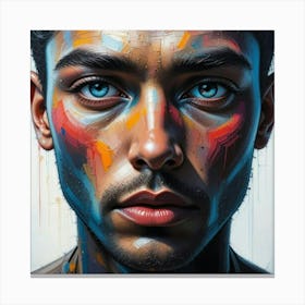 Portrait Of A Young Man Canvas Print