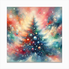 Christmas Tree In The Sky Canvas Print