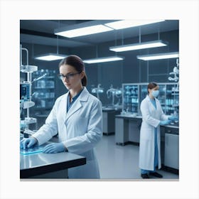 Women In Lab Coats Canvas Print