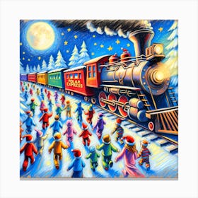 Super Kids Creativity:Christmas Train 1 Canvas Print