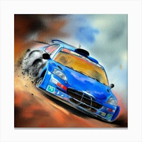Rally Car Canvas Print