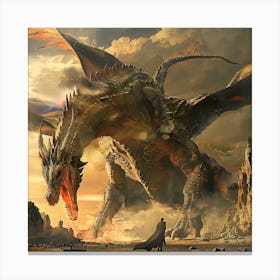 Dragons In The Sky Canvas Print