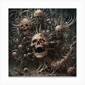 Synthesis Of Chaos And Madness 4 Canvas Print