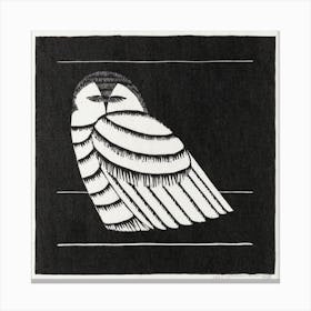 Snowy Owl (1927), Samuel Jessurun Canvas Print