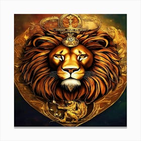 Lion Head Canvas Print