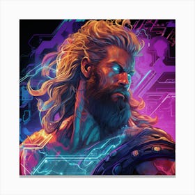 Thor Cybernetic Canvas Print