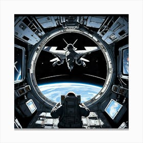 Space Station View 1 Canvas Print