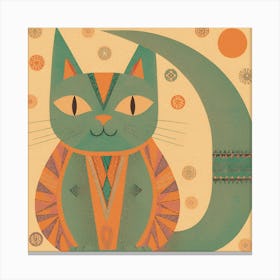 Bohemian Cat 1 Canvas Print