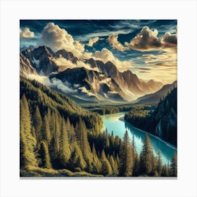 Landscape Painting Canvas Print