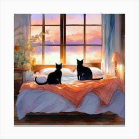 Cosy Cats Canvas Print