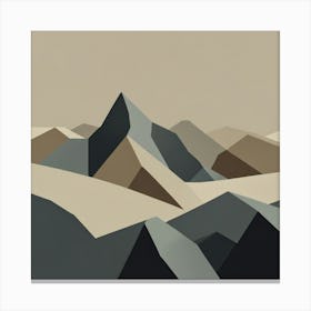 Abstract Mountains Canvas Print