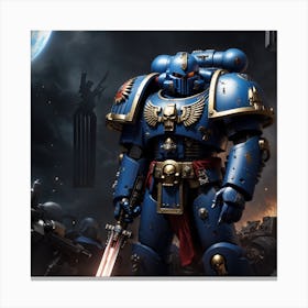 Space Marines 40k content Canvas Print