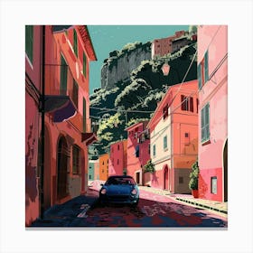 Street Scene In Italy Canvas Print