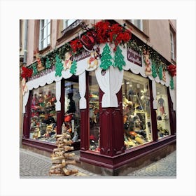 Christmas Shop Window Canvas Print