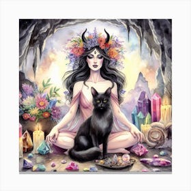 Tarot Card 2 Canvas Print