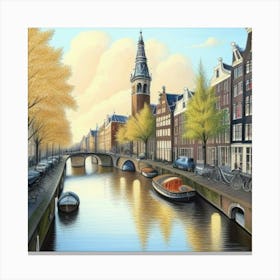 Amsterdam Canal 5 Canvas Print