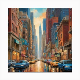 New York City Art Print Canvas Print