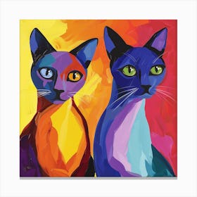 Kisha2849 Burmese Cats Colorful Picasso Style No Negative Space D1e10b76 61ed 48d7 A622 7241834432e8 Canvas Print