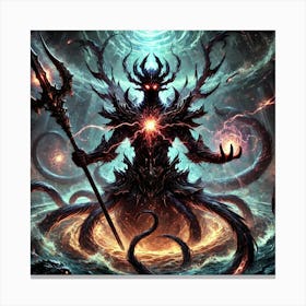 Lord Abyssion Dark Abyssal Energy Canvas Print