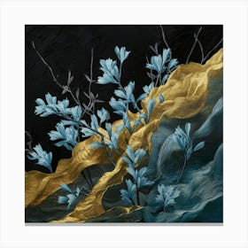 Blue And Gold Canvas Print