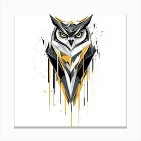 Abstract Owl Canvas Print